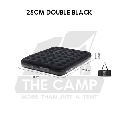 Blackdog Inflatable Air Bed 25cm 40cm Built in Pump Single Double Black Mattress Inflatable CBD2550WS037 CBD2450WS027