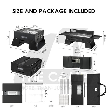 Naturehike Foldable BBQ Rack Portable Grill Folding Charcoal Grills Stove Barbecue Tabletop CNK2450CF017 CNK2450CF018