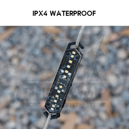 Shinetrip LED String Guard Light Mini Outdoor Camping Rope Hanging Warning Lamp Flashlight Safety Silicone Lampu Tali