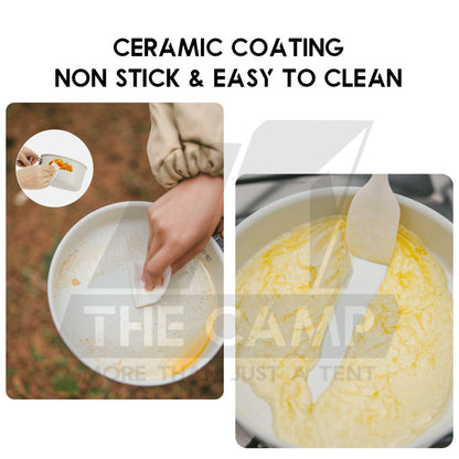 Naturehike Ceramic / Aluminium Cookware Non Stick Coating Cooking Pot Kettle Pan Camping Outdoor Picnic CNK2450CF013