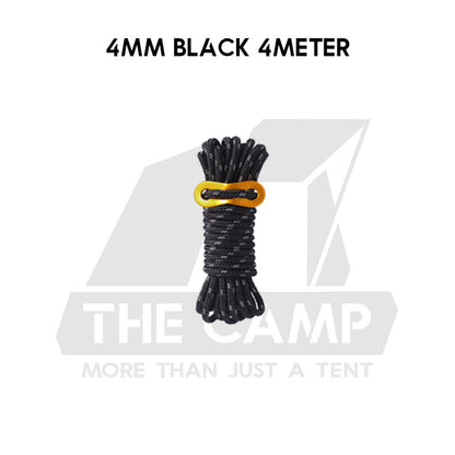 Camping 4mm / 5mm Super Reflecitive 4meter or 8meter Paracord Rope Pulley Adjuster Flysheet Tarp Tent Camp Hiking Pole