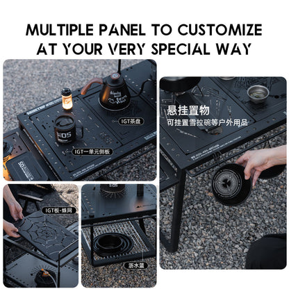 Shinetrip IGT Combination Table Module Accessories Plate Dish Rack Soto Stove Lamp Pole Spider Star Panel Tea Tray