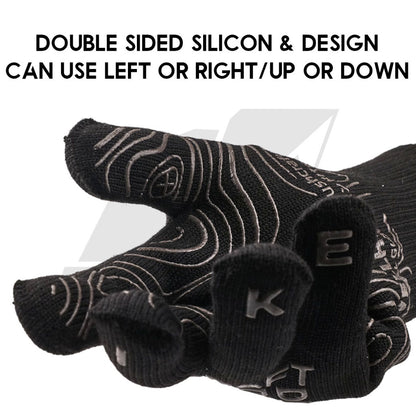 Wellhike SWS Tactical Glove Fire Heat Resistance Black Outdoor Camping Flame Retardant Heat Insulation
