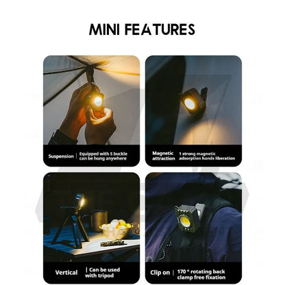 Naturehike Floodlight Lamp Large / Mini Pocket Hanging Light Outdoor Camping Lampu Spotlight CNK2300012 CNK2450ZM014