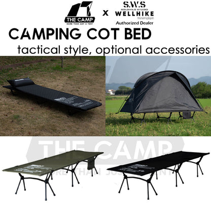 Wellhike SWS Camping Cot Bed Adjustable Height Tactical Stype Foldable Sleeping Mat Outdoor Mattress