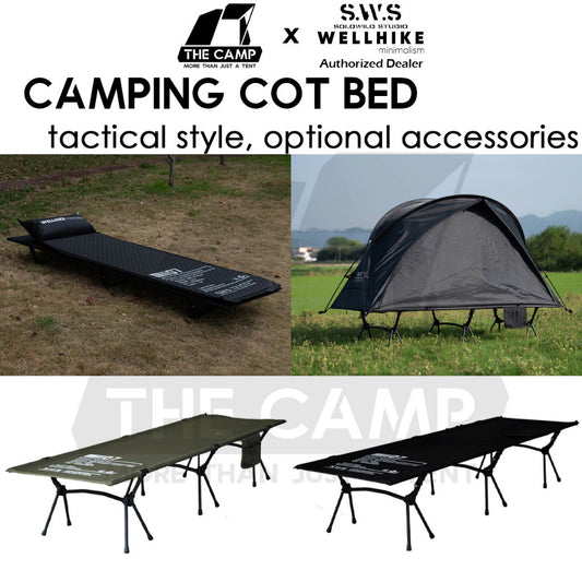 Wellhike SWS Camping Cot Bed Adjustable Height Tactical Stype Foldable Sleeping Mat Outdoor Mattress