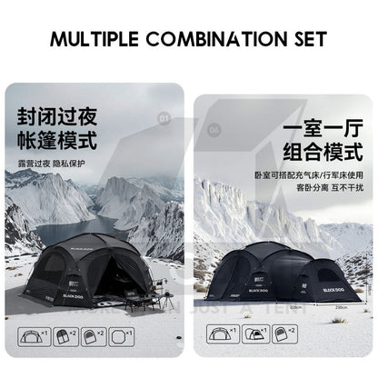 Blackdog Manual Dome Shelter with optional Tent Flysheet Car Connector Groundsheet Door Cloth Mesh CBD2550WS010