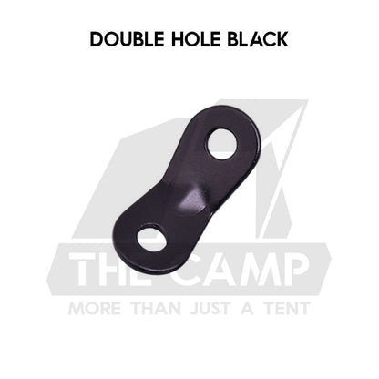 Camping Aluminium Tent Rope Tensioner Adjuster Deck Peg Fishbone Hanger Paracord Tarp 2 Holes S Shape Triangle Squid