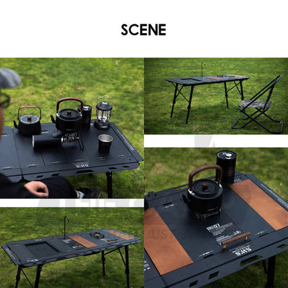 Wellhike SWS 5 Unit IGT Table Adjustable Height Expandable Side Stove Acrylic Wood Plate Lamp Pole Water Dispenser