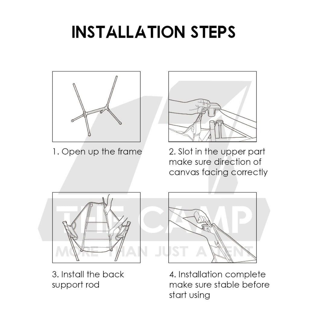 Naturehike Foldable Rocking Chair Portable Adjustable Camping Folding Sling Chair Table Tent Nail Peg Bag NH21JJ004