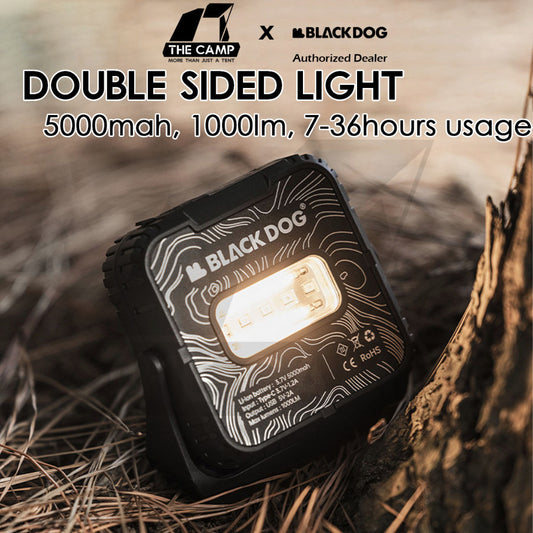 Blackdog Double Sided Light Outdoor Camping Lamp 5000mah Waterproof 1000lm UltraBright Magnet Hanging CBD2450ZM019