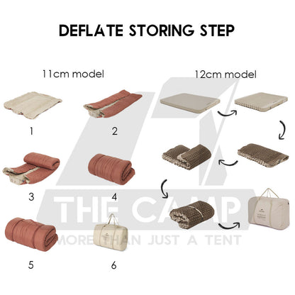 Naturehike 3D Sponge Bed 12cm 11cm Mattress Auto Inflate Inflatable Pad Tilam YuGu C12 CNK2300WS011 CNH23DZ10002