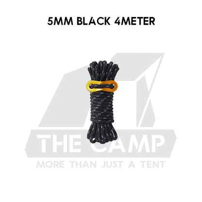 Camping 4mm / 5mm Super Reflecitive 4meter or 8meter Paracord Rope Pulley Adjuster Flysheet Tarp Tent Camp Hiking Pole