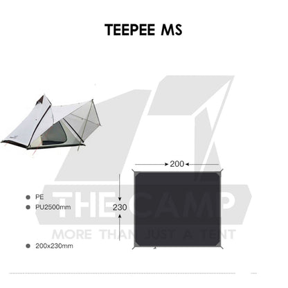 Vidalido Groundsheet for Tent Cabin XL Plus Poon Saan M L Teepee MS MX PRO Vicore Mini Large Thick Camping Mat PE