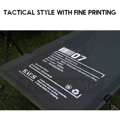 Wellhike SWS Camping Cot Bed Adjustable Height Tactical Stype Foldable Sleeping Mat Outdoor Mattress
