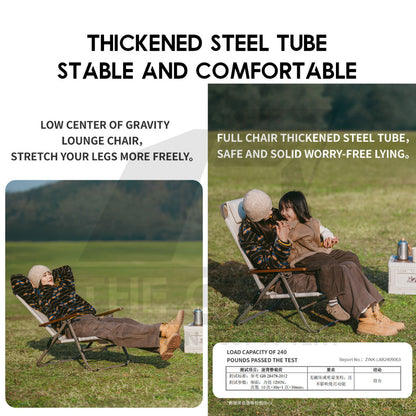 Naturehike T02 Recliner Chair with Arm Rest Portable Adjustable Outdoor Camping Kerusi Healing High Back CNK2550JJ012
