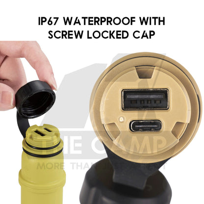 Waterproof Power Bank Light 5000mah IP67 Outdoor Camping Lantern Tripod Lamp Modular Type USB Rugged Elecom Nestout
