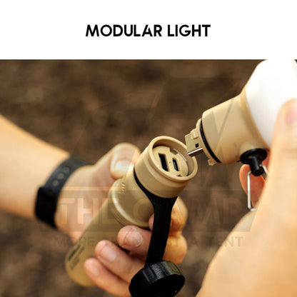 Waterproof Power Bank Light 5000mah IP67 Outdoor Camping Lantern Tripod Lamp Modular Type USB Rugged Elecom Nestout