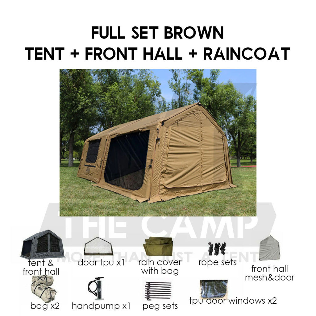 Spark MARS08 Air Tent 8+8m2 Large Space MARS Army Green Camo Black Dark Gray Grey Tactical