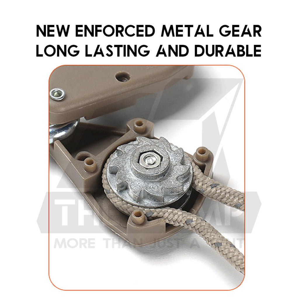 Camping Rope Pulley Adjuster Regulator 4 meter Paracord Outdoor Adjustable Tensioner Reflective Tent Buckle Tali Khemah