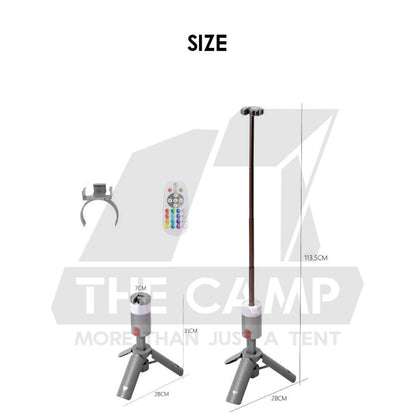 Optimus Prime Tripod Light RGB LED Telescopic Portable Ambient 6000mah Outdoor Camping Lamp Latern Lampu