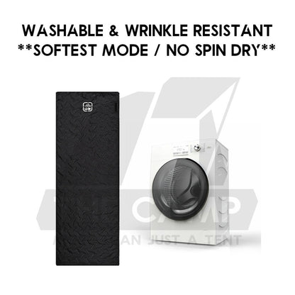 Shinetrip Ultrasonic Sleeping Bag Lightweight Hood Splashproof Washable Joinable Comforter Blanket Black Double