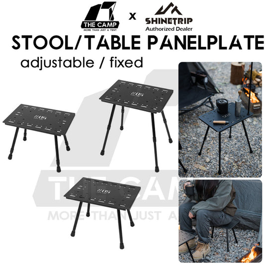 Shinetrip Stool / Table IGT Standard 1 Module Surface Panel Adjustable / Fixed Combination Table Outdoor Camping