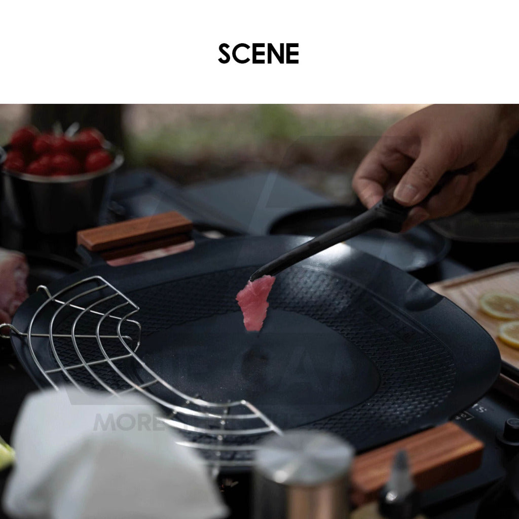 Wellhike SWS Non Stick Grill Pan BBQ Pan Non Stick Coating Coated Outdoor Camping Cooking Stove Bag