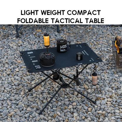 Shinetrip Cloth Table Tactical 1000D Foldable Folding Compact Lightweight Motor Outdoor Camping Meja Aluminium