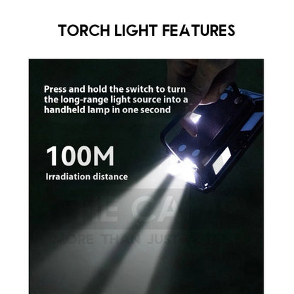 Blackdog LED Floodlight with Torch Flood Light Lamp Outdoor Camping Tripod Multipurpose CBD2550ZM015