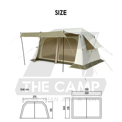 Naturehike Village 8.5 Air Tent Outdoor Camping Single Pillar Lightweight Inflatable Cabin Tent CNK2300ZP019
