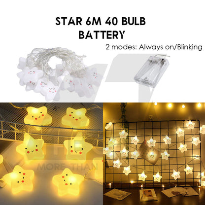Outdoor LED Fairy Light Bulb Ball String USB Battery 3m 6m 10m Camping Wedding Decoration Xmas Weatherproof