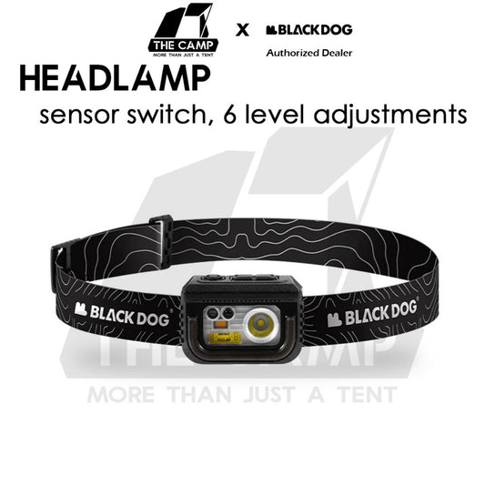 Blackdog Headlight with Sensor Wave Control Head Lamp Head Light Outdoor Camping Hiking Waterproof CBD2450ZM010