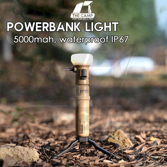 Waterproof Power Bank Light 5000mah IP67 Outdoor Camping Lantern Tripod Lamp Modular Type USB Rugged Elecom Nestout