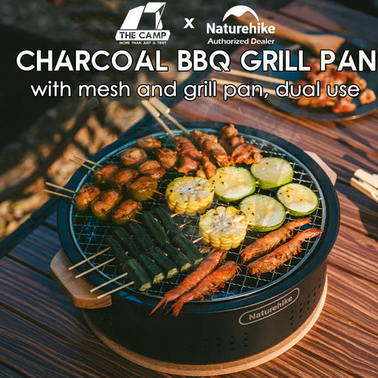 Naturehike Round Charcoal BBQ Grill Pan Fire Pit Stove Outdoor Camping Barbecue Firepit CNK2550CF010