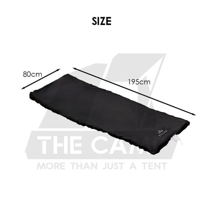 Tillak Envelope Sleeping Bag Lightweight Splashproof Washable Outdoor Camping Bed Comforter Blanket Black Double