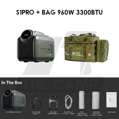 Cybertake S1 / S1 PRO /S2 PRO Portable Air Conditioner Tactical Style 240V Outdoor Camping Air Cond with Bag