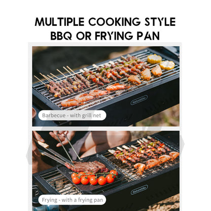 Naturehike Moyan Portable Charcoal BBQ Grill Stand Adjustable Height Stove Outdoor Camping Side Rack Shelf CNK2550CF013