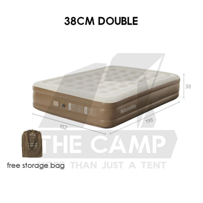 Naturehike Air Bed 25cm 38cm 45cm Single Double Triple with Pump Mattress Outdoor Camping Tilam Angin CNK2550WS013