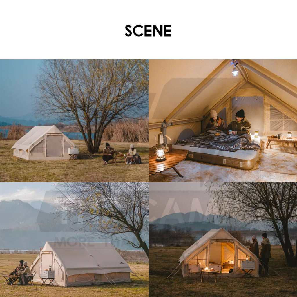 Naturehike Extend Air 12 12.0 Air Tent Inflatable 400 x 300cm Package Outdoor Camping Cotton Khemah Angin