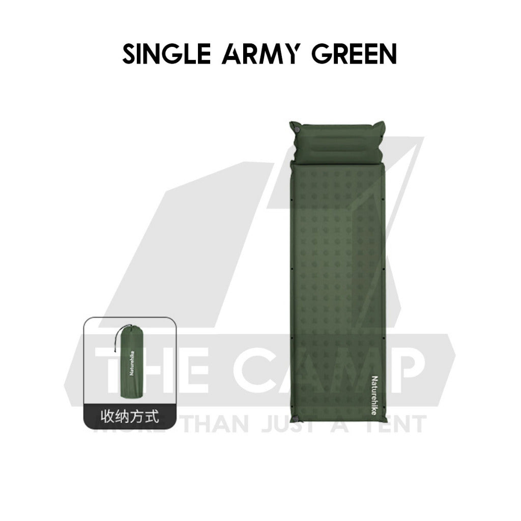 Naturehike Sponge Bed with Pillow Auto Inflate 6cm Joinable Outdoor Camping Mattress Inflatable Pad Tilam CNK2550WS025