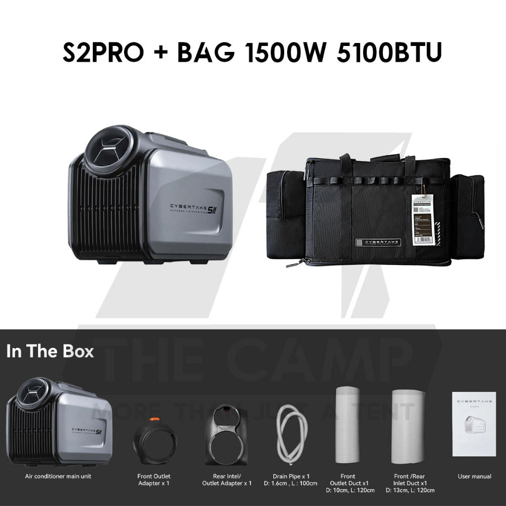 Cybertake S1 / S1 PRO /S2 PRO Dawning Fire Black Portable Air Conditioner Tactical Style 240V Outdoor Camping Air Cond