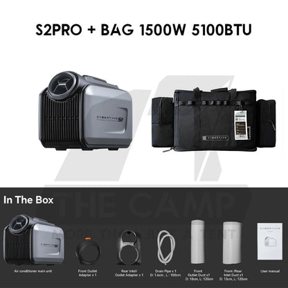 Cybertake S1 / S1 PRO /S2 PRO Dawning Fire Black Portable Air Conditioner Tactical Style 240V Outdoor Camping Air Cond