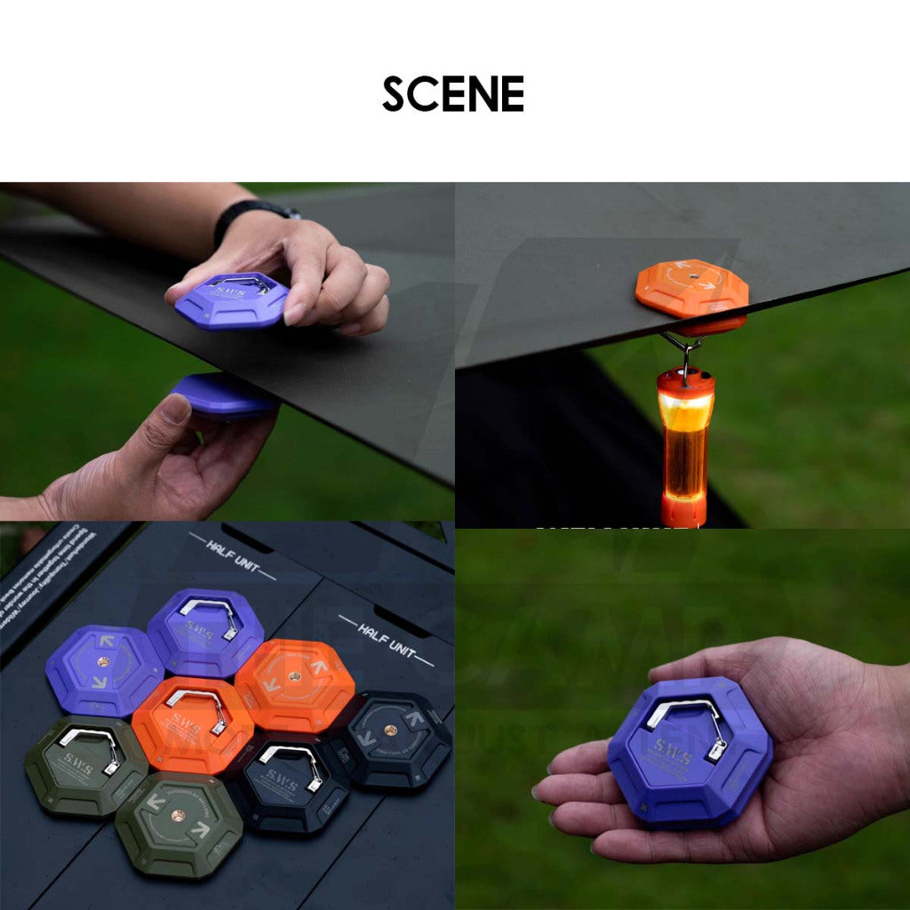 Wellhike SWS Magnetic Hook 2.0 Stainless Steel Hook Strong Flysheet Tarp Tent Magnet Clip Hanger Light Lamp Hamburger