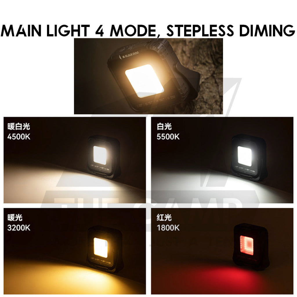 Blackdog Double Sided Light Outdoor Camping Lamp 5000mah Waterproof 1000lm UltraBright Magnet Hanging CBD2450ZM019