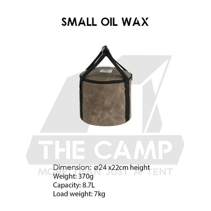 Naturehike Multipurpose Round Storage Bag Canvas Oil Wax Portable Camping Outdoor Flysheet Tarp Nail Peg Table NH20PJ129