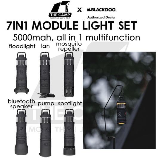Blackdog x Lovork 7 in 1 Module Set Light Lamp Speaker Fan Torchlight Mosquito Repeller Pump Torch CBD2450ZM020