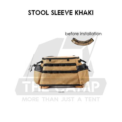 Military Style Camping Stool Outdoor Foldable Chair Folding Sleeve Bag Rack Japanese Style Flysheet Expansion Table Top