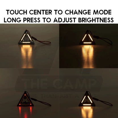 Wellhike SWS Triangle Badge Light Touch Sensor Outdoor Camping Rope Hanging Warning Lamp Flashlight Safety Lampu Tali