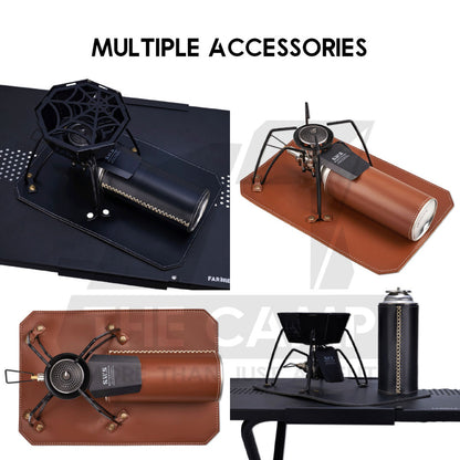 Wellhike SWS Spider Stove with Accessories Black Titanium Windshield Valve Turning Knob Regular Assist Bag Plate Rack